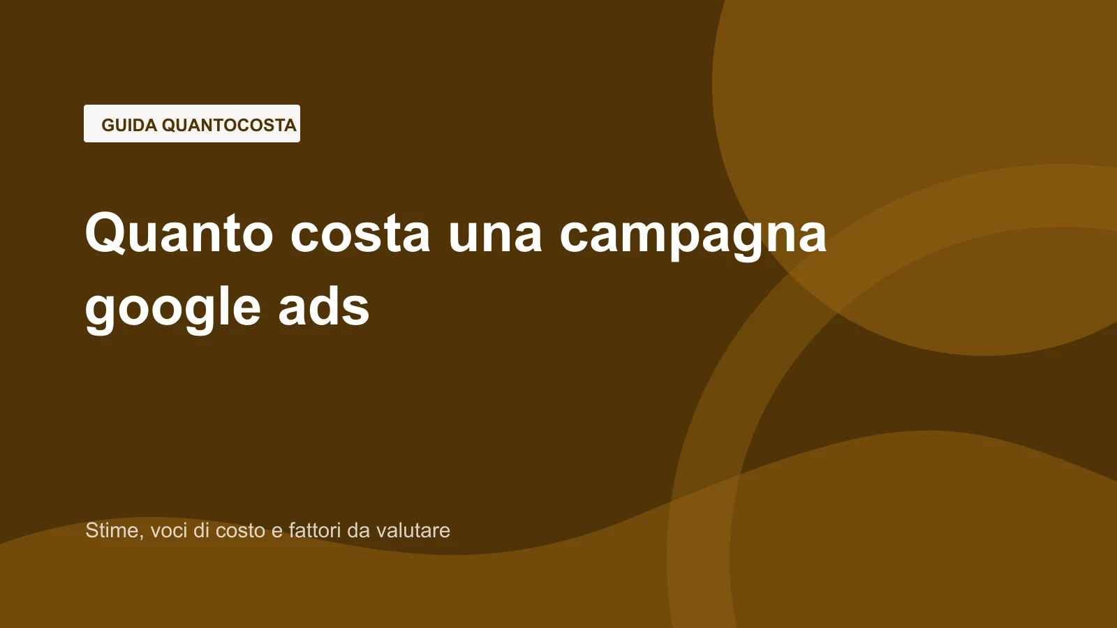 Immagine editoriale per quanto costa una campagna google ads?